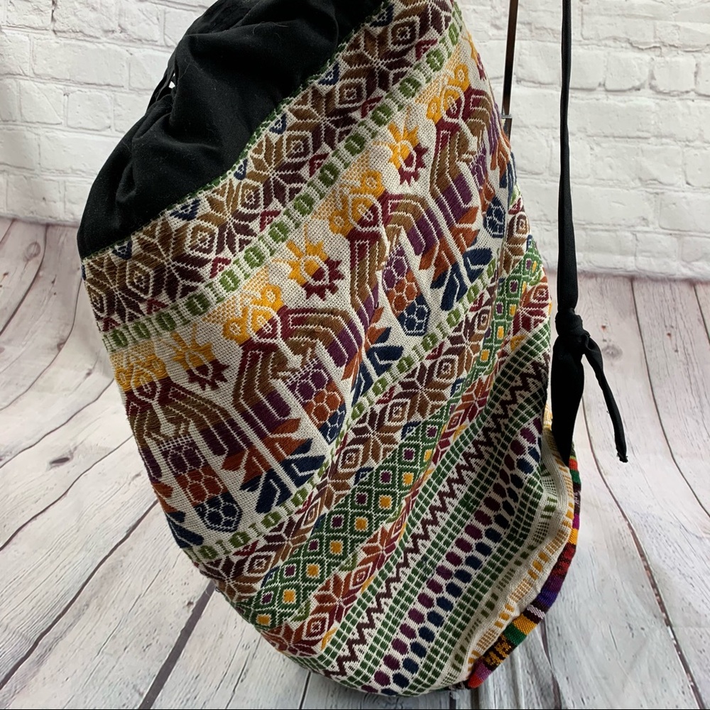 Bohemian Tribal Aztec 90s style Backpack - Picture 3 of 10